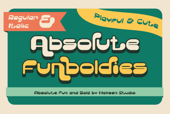 Absolute Funboldies: A Retro Display Font for Polished Branding