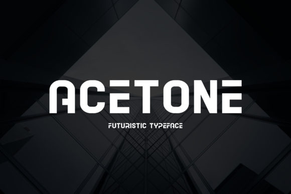 Acetone: A Futuristic Display Font for Bold Branding