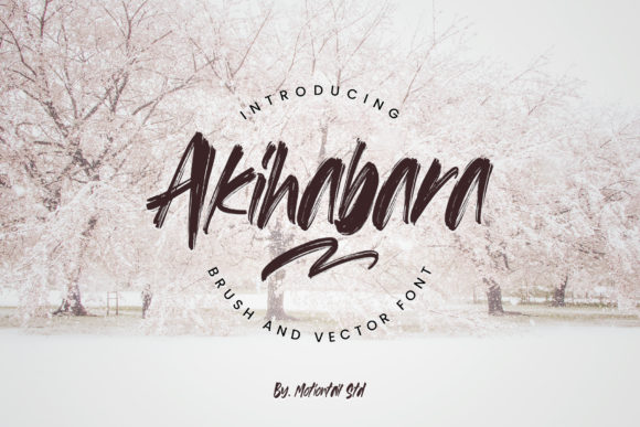 Akihabara Font for Bold Branding and Eye-Catching Designs