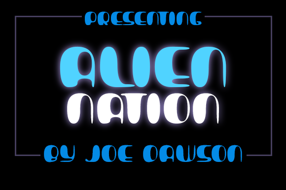Alien Nation Font for Retro-Styled Editorial Design