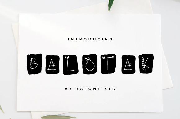 Balotak: A Unique Display Font for Editorial Projects