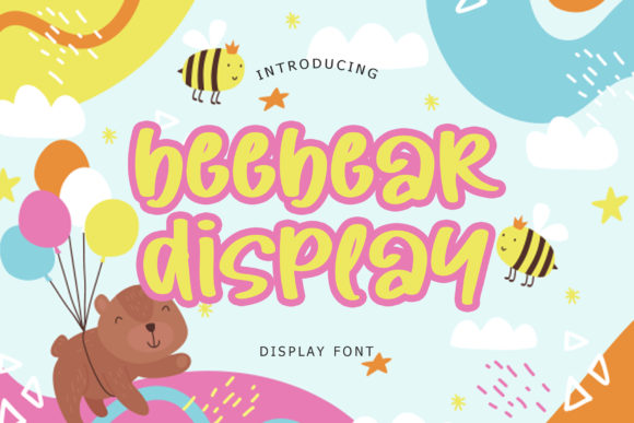 Beebear: A Playful Display Font for Creative Projects