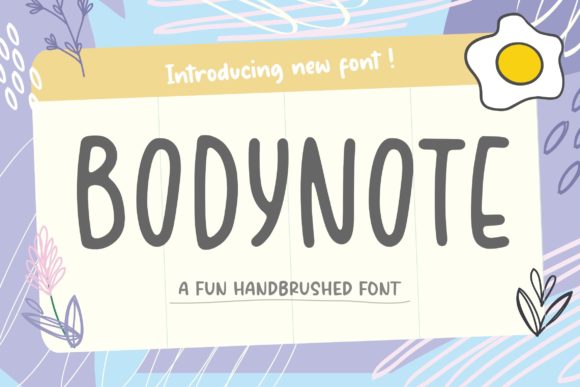 Bodynote: A Playful Display Font for Editorial Design