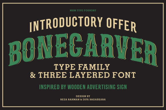 Bone Carver Font for Editorial Design and Creative Projects
