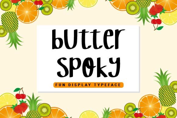 Butter Spoky: A Playful Display Font for Creative Branding
