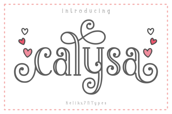 Calysa: A Playful Display Font for Polished Branding