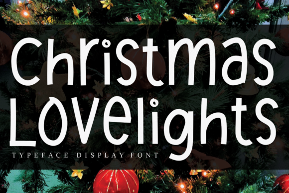Christmas Lovelights Font for Festive Handmade Creations