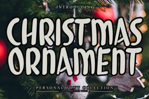 Christmas Ornament: A Bold Display Typeface for Editorial Design
