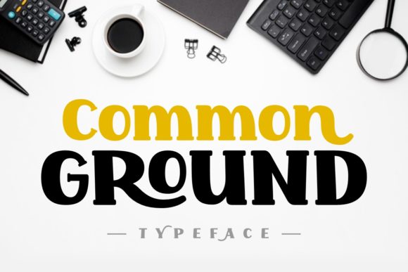 Common Ground Display Font for Bold Web Design