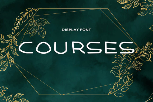 Courses Font for Futuristic Design Projects