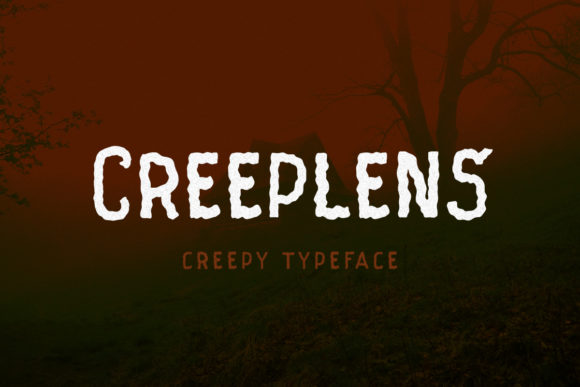 Creeplens Font for Mysterious Branding and Design Projects