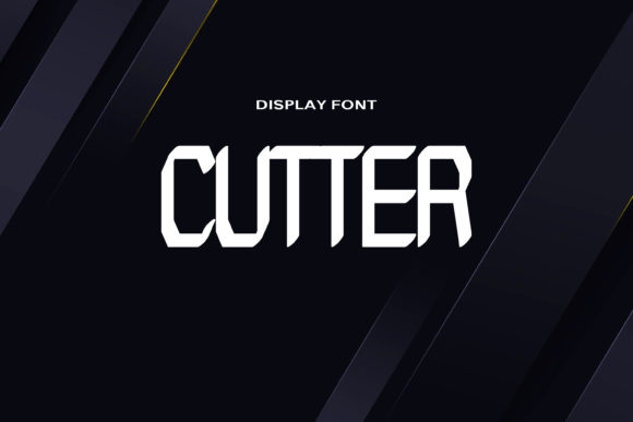 Cutter Display Font for Bold Digital Designs