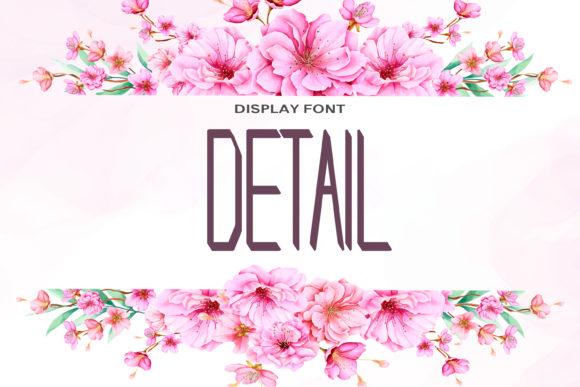 Detail Font for Professional Branding and Creative Projects