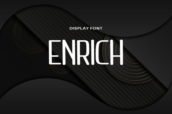 Enrich: A Bold Display Font for Modern Branding