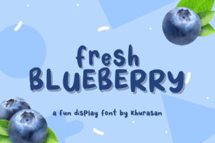 Fresh Blueberry Font for Branding and Design