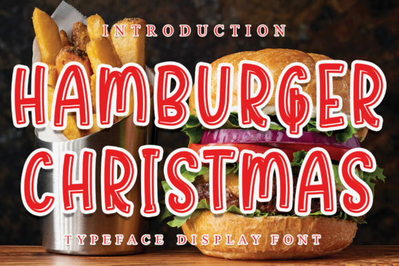 Hamburger Christmas Font for Bold Holiday Creations