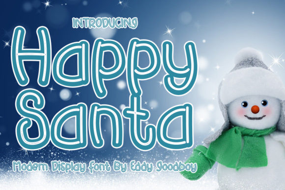 Happy Santa: A Quirky Display Font for Playful Editorial Design