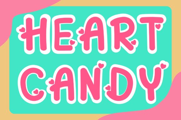 Heart Candy: A Bold Display Font for Digital Creativity