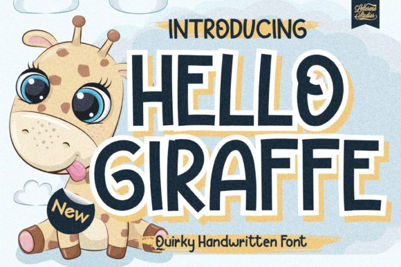 Hello Giraffe: A Quirky Display Font for Bold Editorial Design