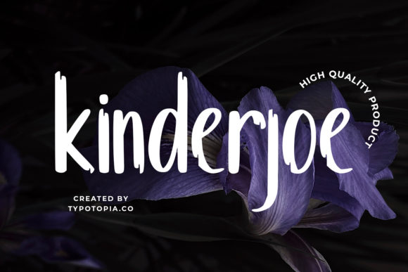 Kinderjoe: The Modern Display Typeface for Trendy Editorial Designs