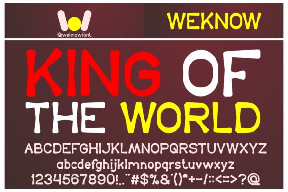 King of the World: The Chunky Display Font for Bold Branding