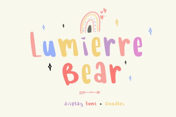 Lumierre Bear: A Playful Display Font for Creative Projects