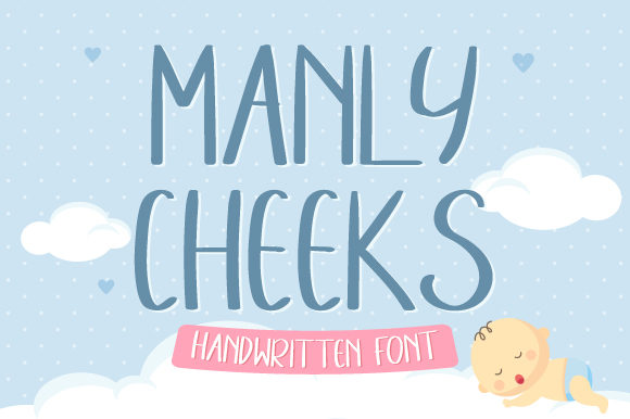 Manly Cheeks: A Modern Display Font for Creative Branding