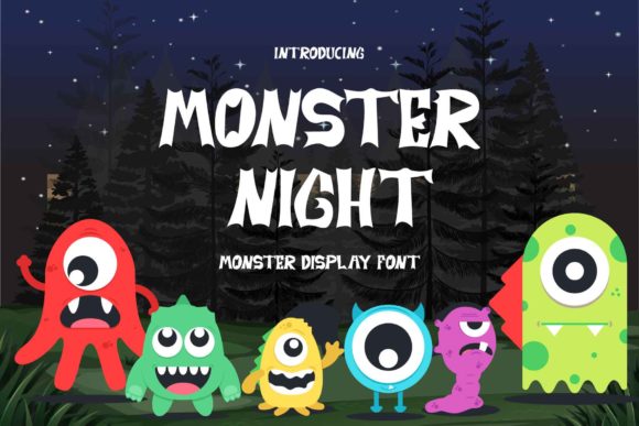 Monster Night: A Quirky Display Font for Bold Web Design