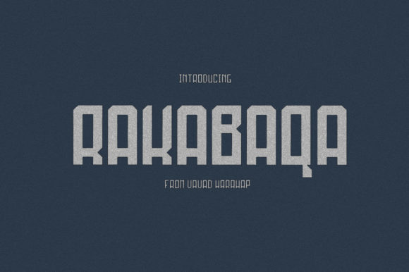 Rakabaqa Font for Professional Branding and Design