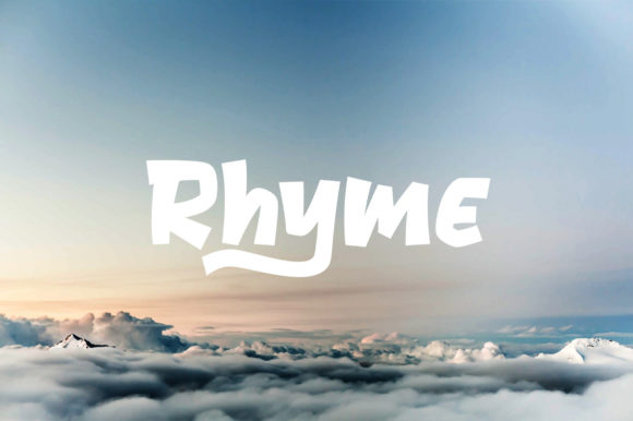 Rhyme: A Bold Display Font for Standout Brand Identity