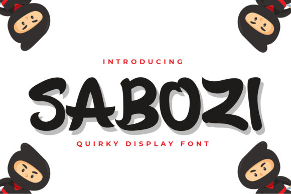Sabozi: A Quirky Display Font for Bold Editorial Design