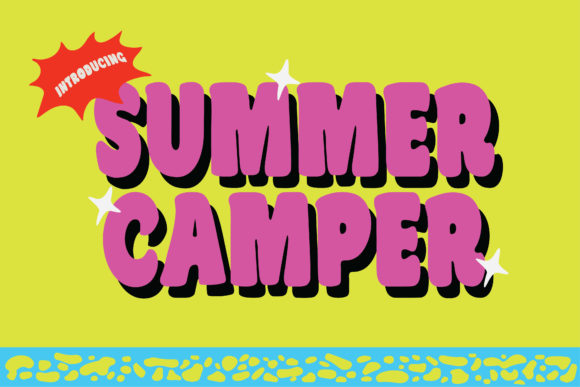 Summer Camper Font for Vibrant Editorial Designs
