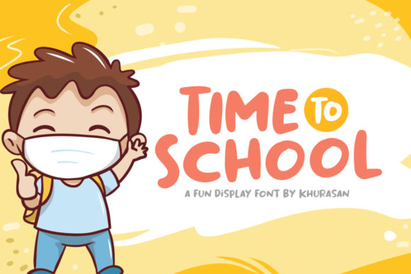 Time to School: A Playful Display Font for Creative Projects