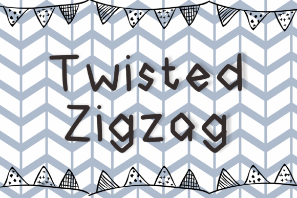 Twisted Zigzag: A Playful Display Font for Creative Projects