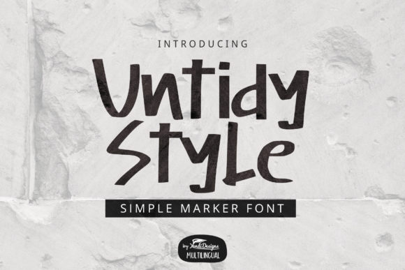 Untidy Style: A Quirky Display Font for Bold Branding