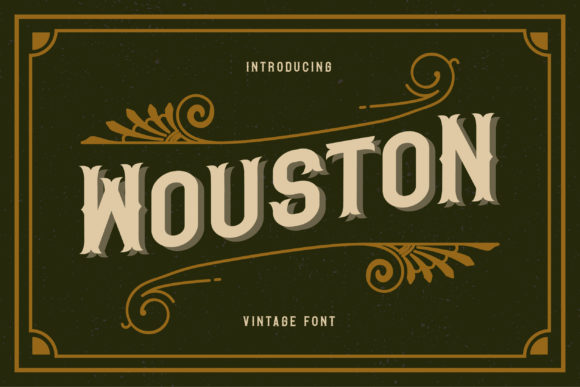 Wouston: The Bold Vintage Display Font for High-Impact Campaigns